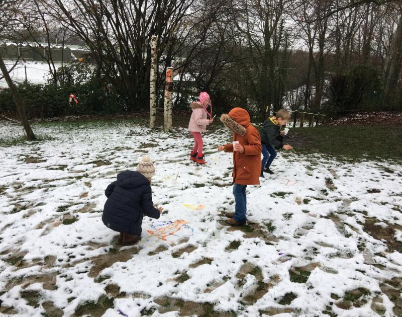 Sneeuwschilderen
