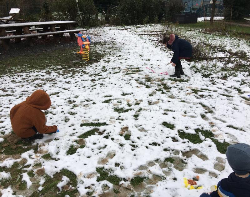 Sneeuwschilderen