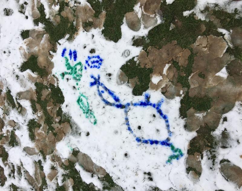 Sneeuwschilderen