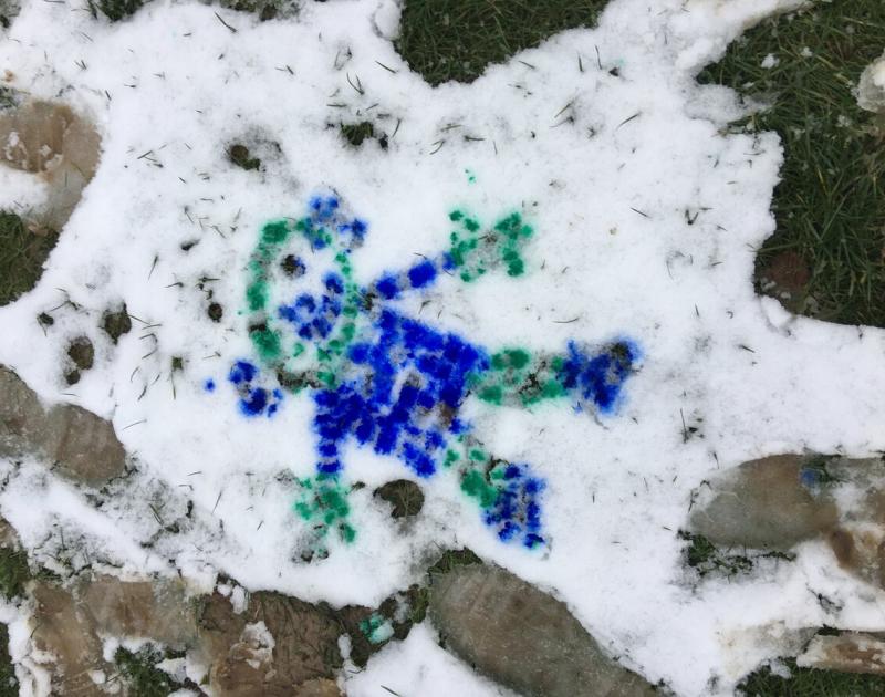 Sneeuwschilderen