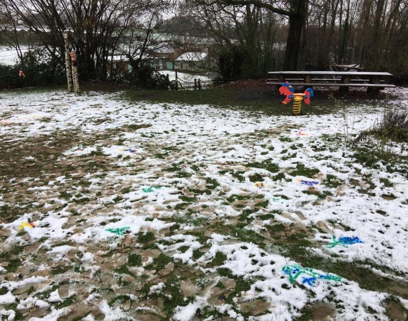 Sneeuwschilderen