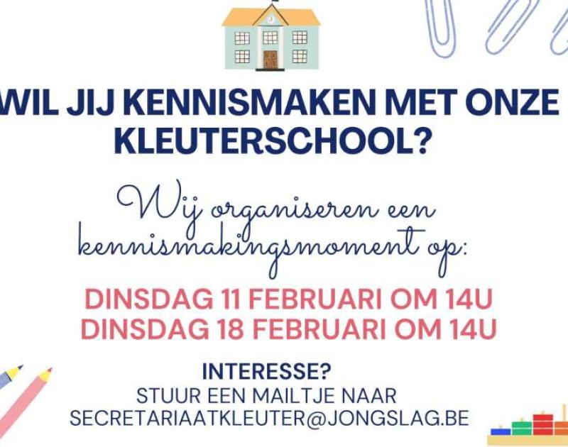 kennismakingsmoment kleuterschool