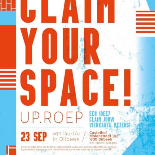 affiche claim your space - 23 september