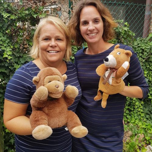 Juf Annemie en juf Sofie