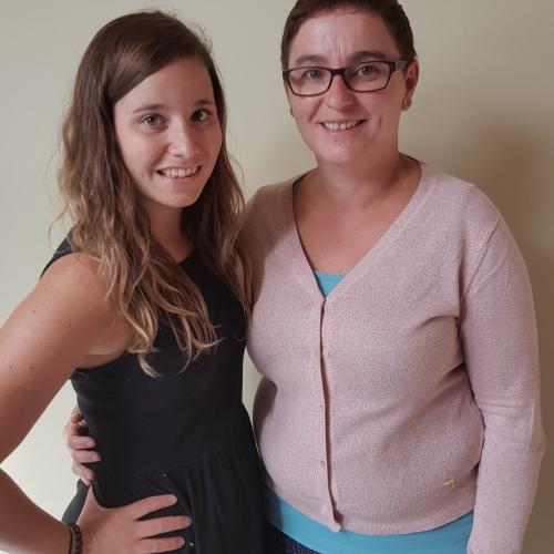 Juf Tamara en juf Charlotte