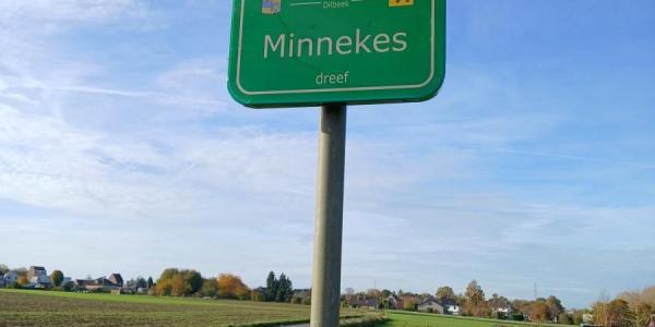 Straatnaambord Minnekesdreef