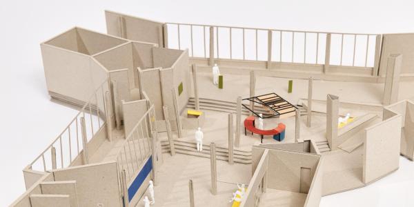 maquette van nieuwe onthaal