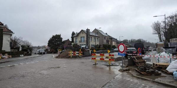 Kruispunt met de Berchemstraat