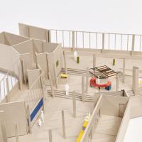 maquette van nieuwe onthaal